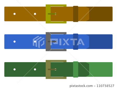 穿過褲子的皮帶插圖 110738527