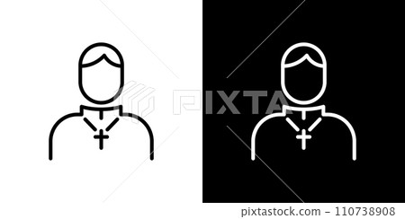 simple church pastor icon 110738908