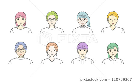 簡單休閒人的向量圖示插圖集 簡單休閒人的向量圖示插圖集 110739367