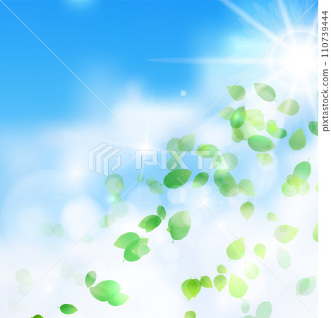 New green leaves landscape background 110739444
