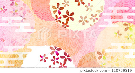 櫻花春天花瓣背景 櫻花春天花瓣背景 110739519