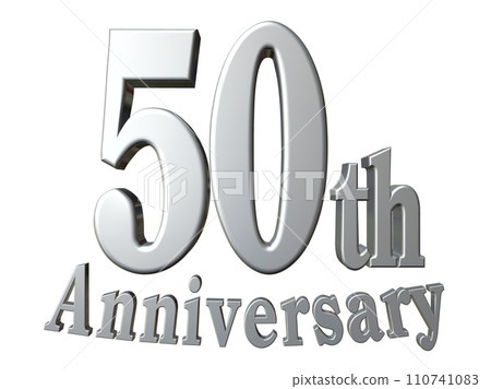 3DCG characters "50th Anniversary/50th Anniversary" Silver, Silver 110741083