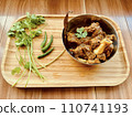 Traditional Homemade Healthy Mutton Curry and Mutton Kosha, non-vegetarian food concept, Side View : Vancouver, British Columbia, Canada - January 14, 2024 110741193