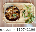 Traditional Homemade Healthy Mutton Curry and Mutton Kosha, non-vegetarian food concept, Top View : Vancouver, British Columbia, Canada - January 14, 2024 110741199
