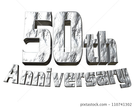 3DCG角色「50週年/50週年」銀、銀 3DCG角色「50週年/50週年」銀、銀 110741302