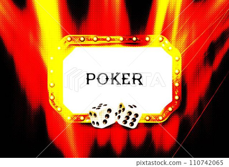 Poker table with 110742065