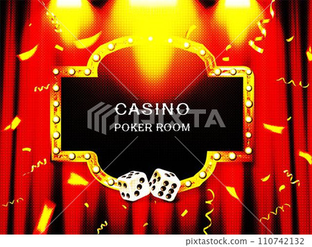 Poker casino poster logo template design 110742132