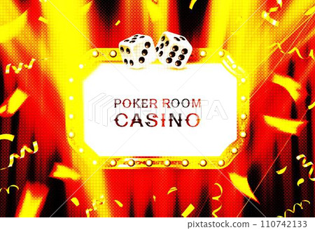 Poker casino poster logo template design Poker casino poster logo template design 110742133