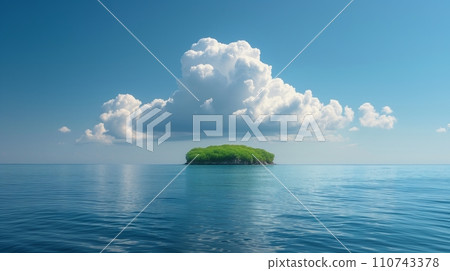Deserted island in the middle of the ocean: AI work Deserted island in the middle of the ocean: AI work 110743378