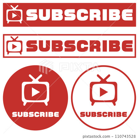 Subscribe to the channel SUBSCRIBE illustration red Subscribe to the channel SUBSCRIBE illustration red 110743528