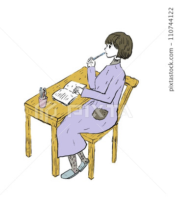 Studying girls 110744122
