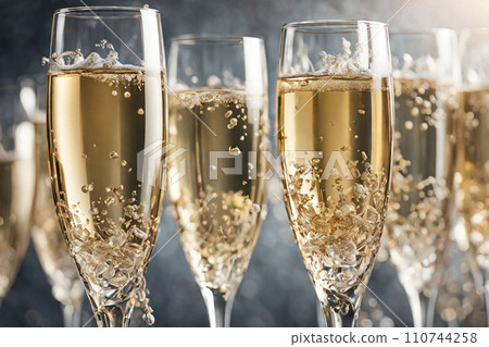 Champagne glass glass craft 110744258