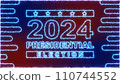 Electrify animation of presidential election in 2024, Trump Vs Biden with Republican and Democratic party 110744552