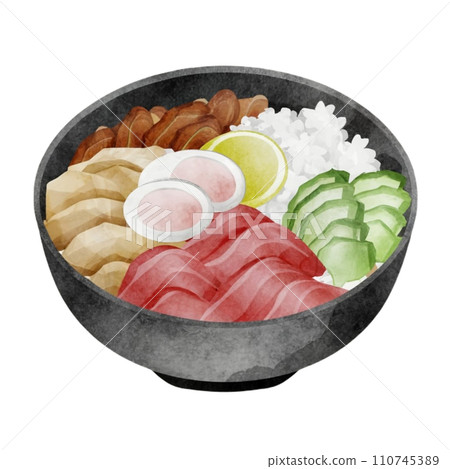 fish with rice fish with rice 110745389