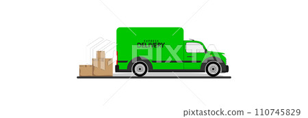 Fast delivery by truck. Fast delivery by truck. 110745829