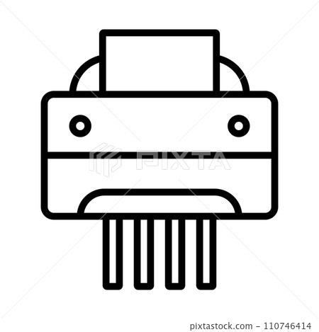 Paper shredder icon vector 110746414