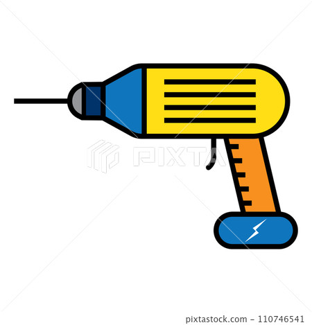 electric drill icon vector 110746541