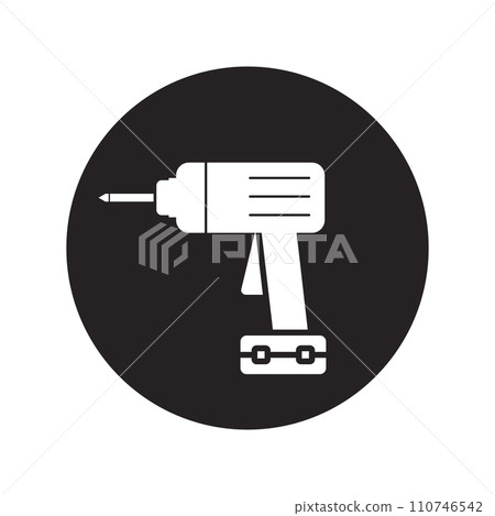 electric drill icon vector electric drill icon vector 110746542