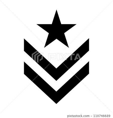 military rank icon vector military rank icon vector 110746689