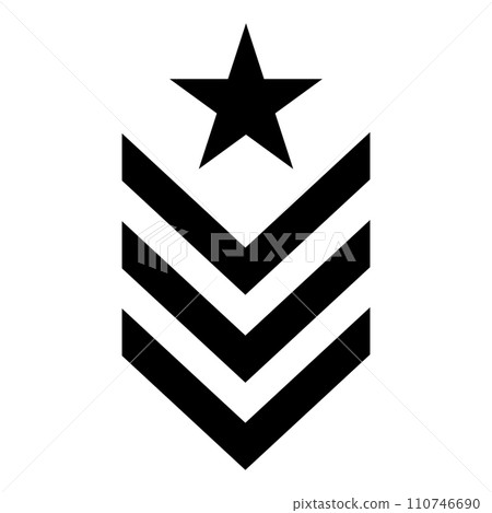 military rank icon vector military rank icon vector 110746690