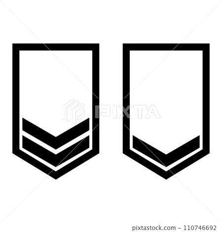 military rank icon vector military rank icon vector 110746692