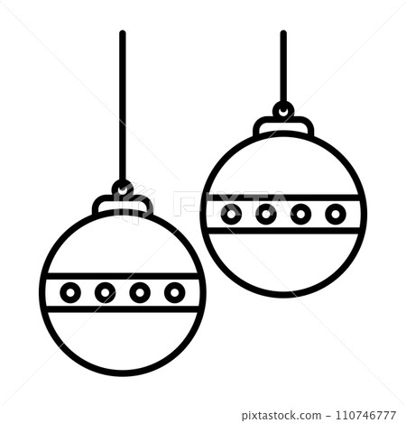 christmas ball icon 110746777