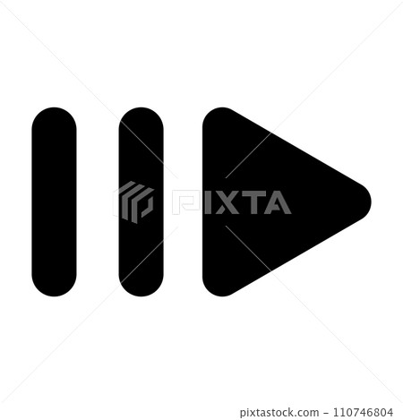 media player icon vector 110746804