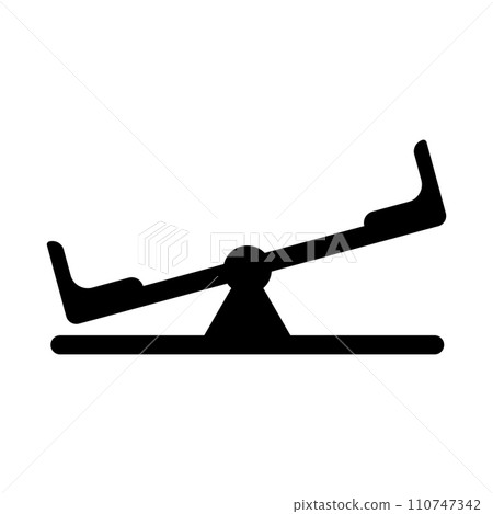 see saw icon vector 110747342