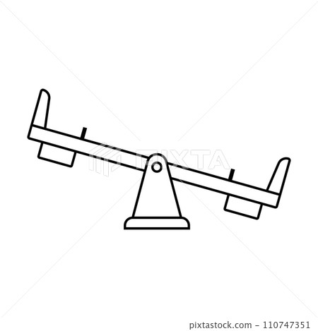 see saw icon vector see saw icon vector 110747351