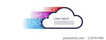 Cloud storage, infographics. 110747499