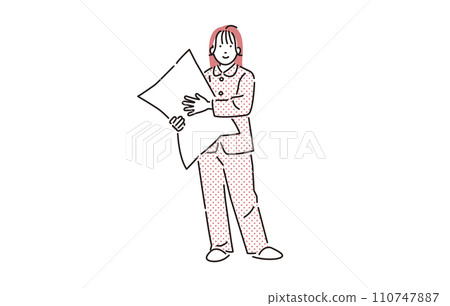 穿著睡衣的女人 穿著睡衣的女人 110747887