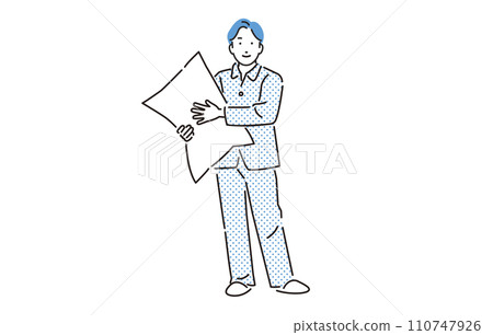 person man in pajamas 110747926