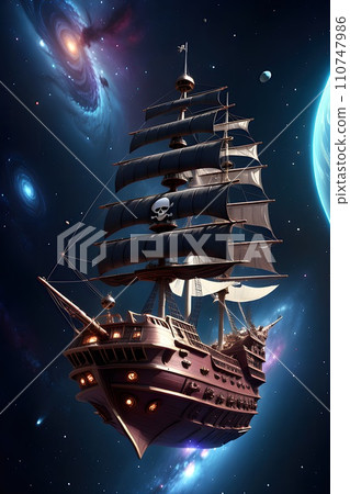 a Nighttime Sky with Celestial Bodies and a Car a Nighttime Sky with Celestial Bodies and a Car 110747986