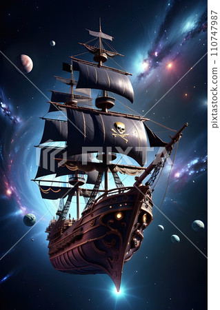 a Nighttime Sky with Celestial Bodies and a Car a Nighttime Sky with Celestial Bodies and a Car 110747987