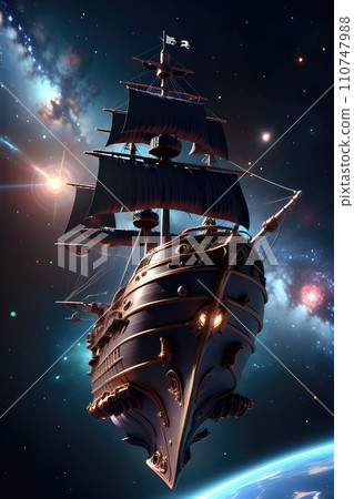 a Nighttime Sky with Celestial Bodies and a Car a Nighttime Sky with Celestial Bodies and a Car 110747988