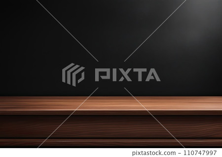 Empty Wooden Table in an Indoor Setting with No People 110747997