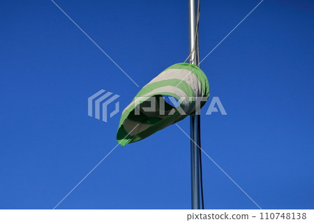 Windsock at construction site Windsock at construction site 110748138