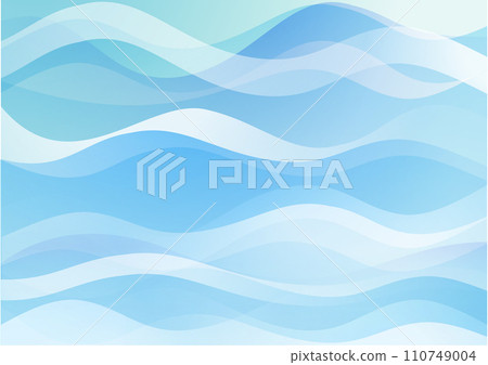Curve streamline wave Japanese blue image background 110749004