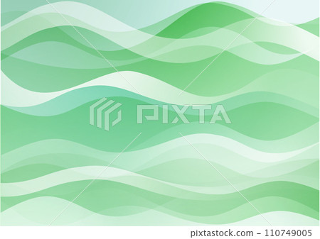 Curve streamline wave Japanese green image background Curve streamline wave Japanese green image background 110749005