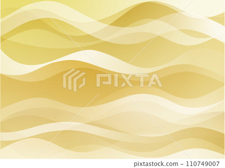 Curve streamline wave Japanese gold image background Curve streamline wave Japanese gold image background 110749007