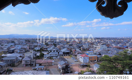 Scenery from Maruoka Castle in Fukui Prefecture 1 Scenery from Maruoka Castle in Fukui Prefecture 1 110749161