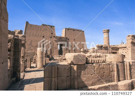 Iconic Columns of an Ancient Egyptian Temple. Egypt Summer Travel Iconic Columns of an Ancient Egyptian Temple. Egypt Summer Travel 110749327