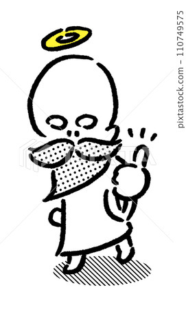 A cute bearded god with a ring on his head A cute bearded god with a ring on his head 110749575