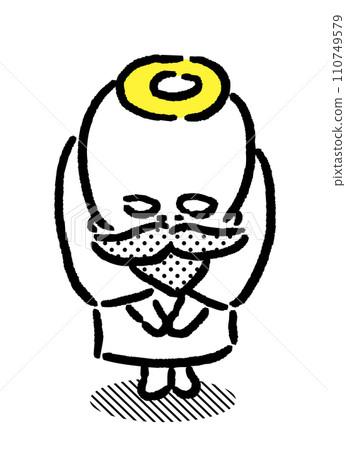 A cute bearded god with a ring on his head A cute bearded god with a ring on his head 110749579