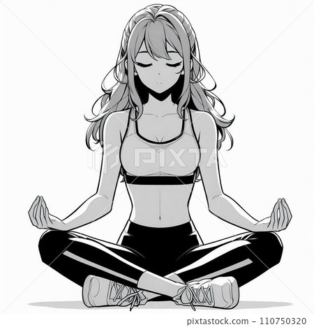 Women who do yoga Women who do yoga 110750320