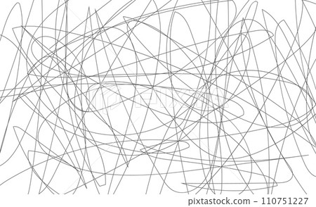 Marker drawn scribble vector. Childish drawing. Hand draws calligraphy swirls. Curly brush strokes, marker scrawls as graphic design elements. Doodle background 110751227