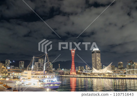 Kobe Harborland Port Tower Light-up in Winter Kobe City, Hyogo Prefecture 110751643