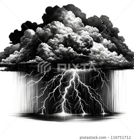 Cloud seen from the sky - Stock Illustration [110751712] - PIXTA