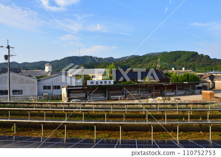 JR Kyushu, Sasebo Line train window view from Haki Station to Takahashi Station 110752753