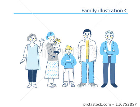 微笑的家人全身C 微笑的家人全身C 110752857